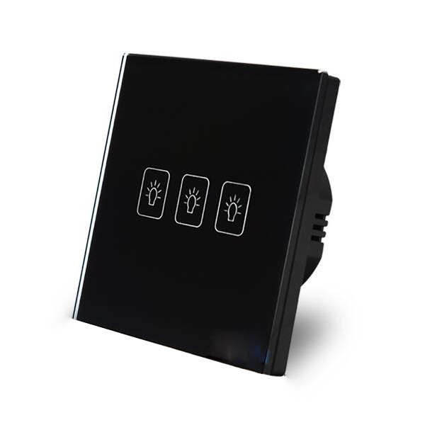 Interruttore da parete in vetro touch impermeabile